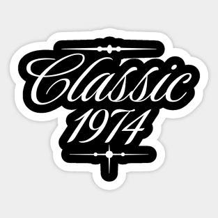 Classic 1974 v3 Sticker